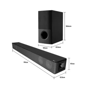 LG SNH5 4.1 CH 600W Soundbar System with Surround Sound