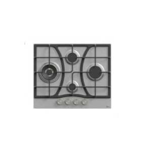 Roch 4 Gas Burner (1 WOK) Hob, Silver