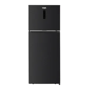 Von VRT-420NVAK Double Door Inverter Fridge 415L – Dark Inox