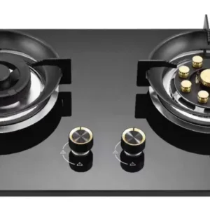 Bolesi built in hob cooker 2 gas burner Glass