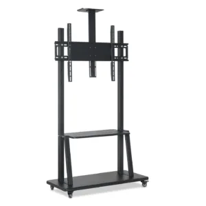 Mobile TV Stand Rolling TV Cart Floor Stand Mount for 32-75 Inch Adjustable