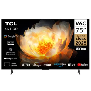 TCL 75V6C 75-Inch 4K UHD Smart TV – Stunning Picture, Immersive Sound