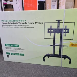 Adjustable Versatile Mobile Tv Cart (ava1500-60-1p) 32Inch to 75Inch