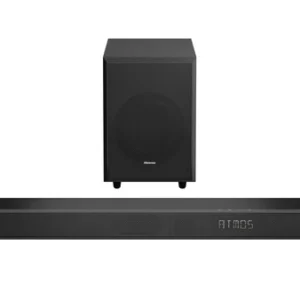 Hisense AX3120Q 3.1.2 Ch Soundbar with wireless subwoofer- Enhances your home entertainment with immersive surround sound and powerful bass for a cinematic audio experience