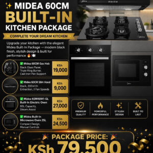 MIDEA 60CM BUILT-IN KITCHEN PACKAGE COMPLETE YOUR DREAM KITCHEN