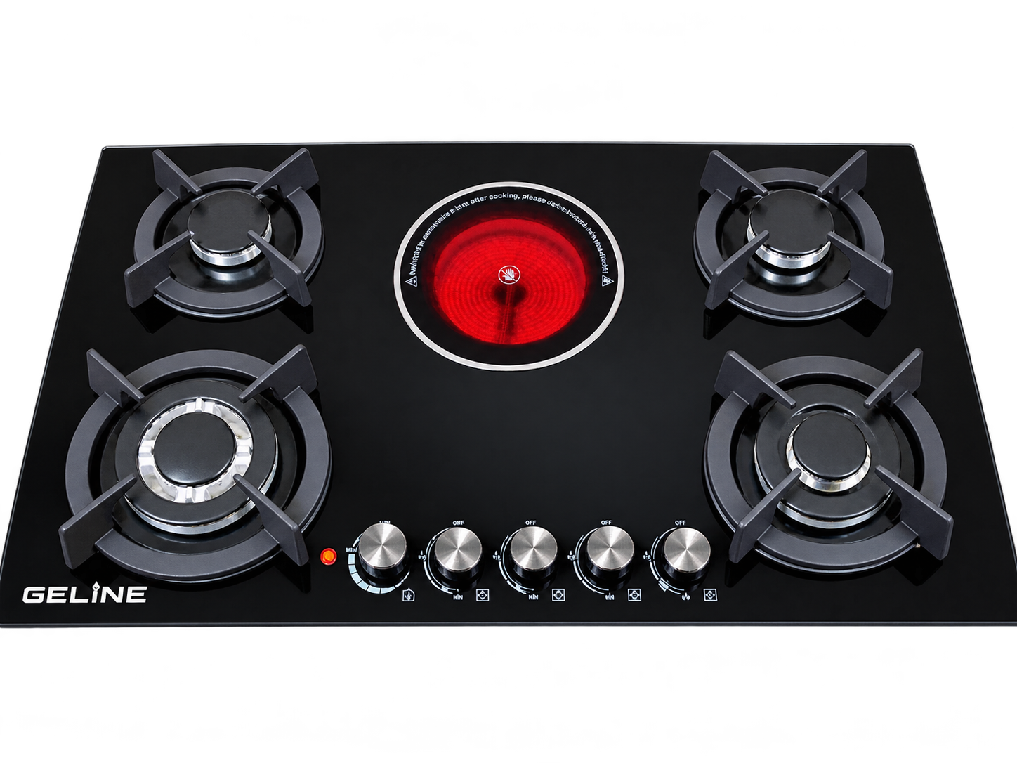 Geline 90cm 3+1 3gas 1electric inbuilt Gas Hob