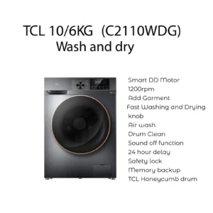 TCL C2110WDG 10KG/6KG Washer & Dryer Smart DD Motor